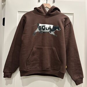Golf Wang Brown “Got Golf?” Hoodie with Cow Graphic